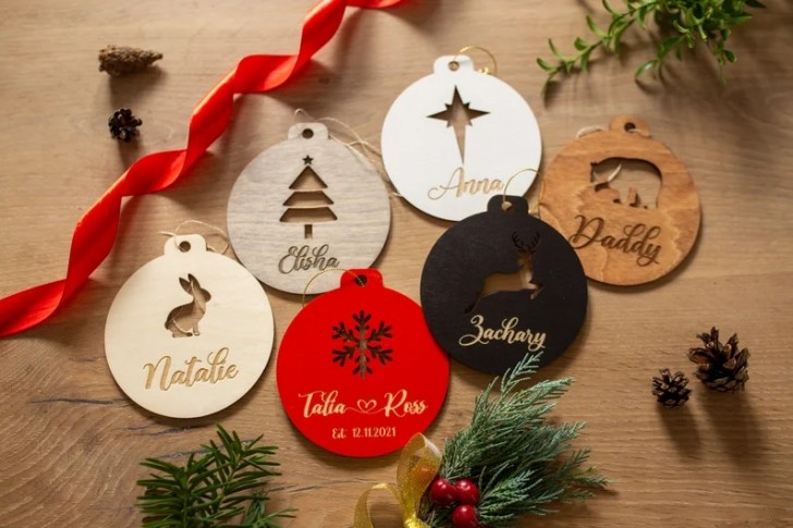 Ornamenti Albero Natale Caramelle Decorazioni Natalizie Legno A Forma Di Caramella - 36 Pezzi Per Albero E Casa Addobbi Natale Fai Da Te - 9