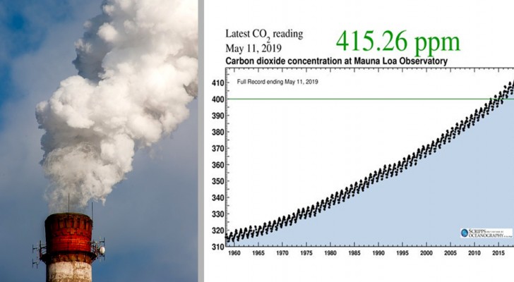 Es ist offiziell: Der CO2-Gehalt in der Atmosphäre übersteigt zum ...